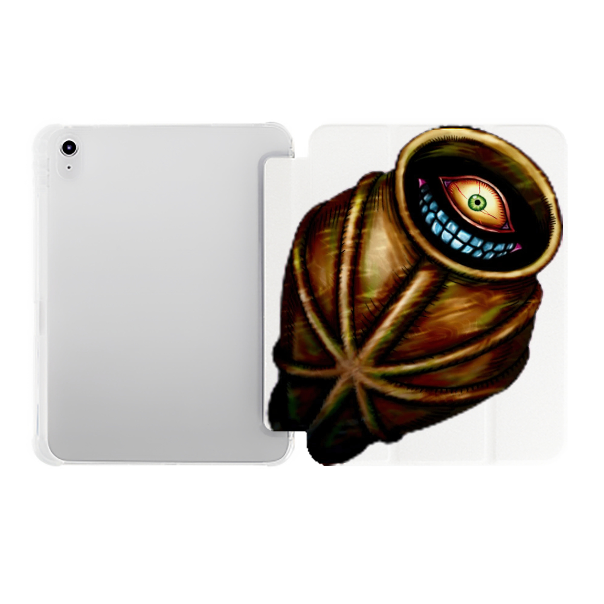（画像用） 遊☆戯☆王 Yu-Gi-Oh! IPad ケース ペン収納付き 三つ折りスタンド PUレザー×シリコン 対応機種9.5/10.5/10.9インチ